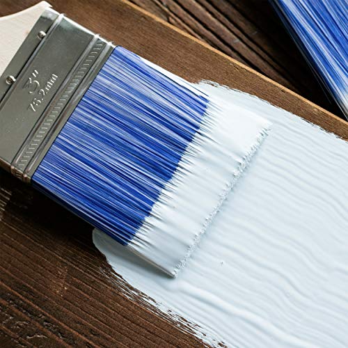 Bates Paint Brushes - 4 Pack, Treated Wood Handle, Paint Brush, Paint Brushes Set, Professional Brush Set, Trim Paint Brush, Paintbrush, Small Paint Brush, Stain Brush