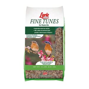 Lyric Fine Tunes Wild Bird Seed - No Waste Bird Food Mix - Attracts Bluebirds, Finches, Chickadees & More - 15 lb. Bag