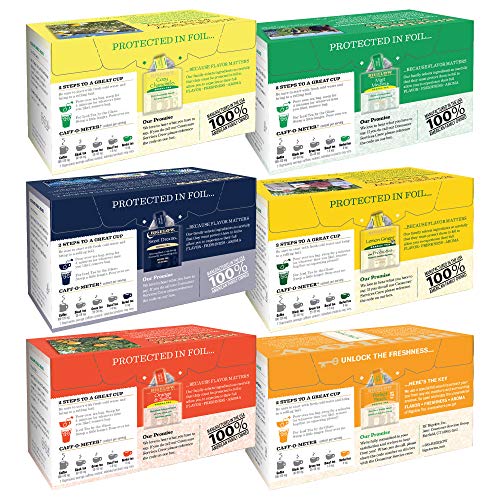 Bigelow Herbal Tea 6 Flavor Variety Pack, Caffeine Free, (Pack of 6) 118 Tea Bags Total