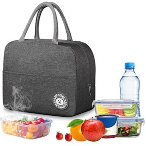 auruza lunch bag,insulated lunch bag,waterproof and reusable,men lunch tote with interior pockets,waterproof thermal lunch cooler for picnic/office/school