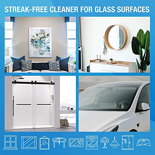 MiracleWipes for Glass, Disposable and Streak Free Cleaning Wipes for Mirrors, Windows, Kitchen, Home, and Auto - 60 Count