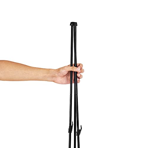 Amazon Basics Easel Stand, Instant Floor Poster, Lightweight, Collapsible and Portable with Tripod Base, Black Steel(supports 5 pounds)