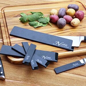 Noble Home & Chef 8-Piece Universal Knife Guards are Felt Lined, More Durable, Non-BPA, Gentle on Blades, and Long-Lasting Knives Covers Are Non-Toxic and Abrasion Resistant! (Knives Not Included)