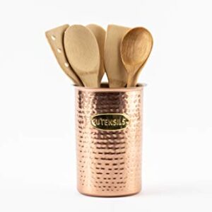 Mud Pie Copper Kitchen Utensil Caddy