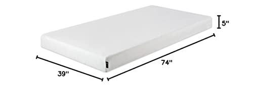 ZINUS 5 Inch Youth Memory Foam Mattress / Kids’ Room & Bunk Bed Mattress, Twin