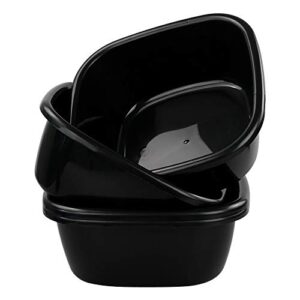 kekow12 quart 4-pack plastic wash basin, 13.11-inch x 5.47-inch