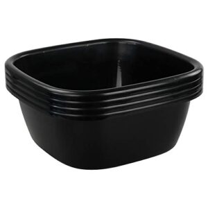 Kekow12 Quart 4-Pack Plastic Wash Basin, 13.11-INCH x 5.47-INCH