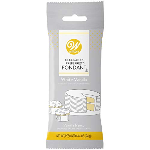 Wilton White Vanilla Decorator Preferred Fondant Pack 4.4 oz. (Packaging May Vary)