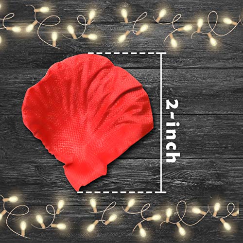 VKshop 4500 Pack Red Rose Petals,Artificial Roses Flower Petals for Romantic Night,Valentine's Day and Weddings