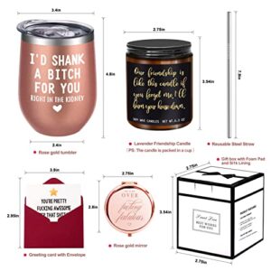 Birthday Gifts for Women Best Friends, Friendship Gifts for Women BFF Gifts Birthday Gifts for Friends Female, Sister Gifts from Sister Lavender Scented Candles Funny Gifts for Women, Her, Friends…