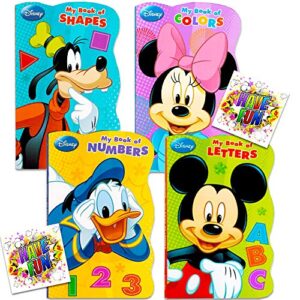 disney mickey mouse “my first books” — set of 4 shaped disney mickey mouse board books for toddlers kids