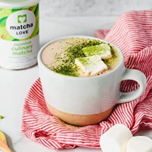 Matcha Love Culinary Matcha 3.5 Ounce Finely Milled Green Tea Leaves, Japanese Style Matcha Powder