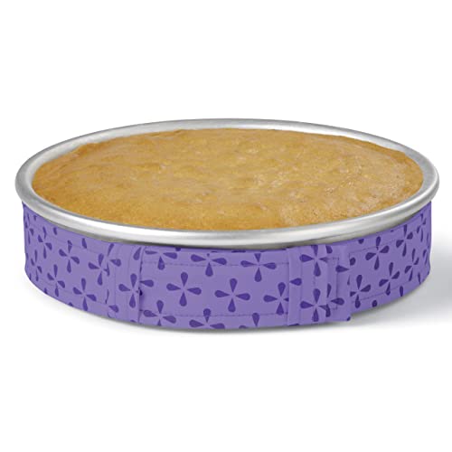 Wilton Bake-Even Cake Strips for Evenly Baked Cakes, 2-Piece Set, Purple, Fabric