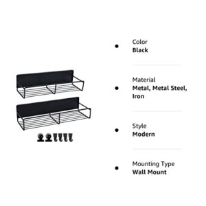 Magnetic Spice Rack, 2 Pack, Magnetic shelves,Home Organization, Home Essentials,Magnetic Fridge Organizer with hooks,Space Saver,Stove Top Shelf,Oven Rack,Fridge Magnet Organizer,Spice Jar Organizer