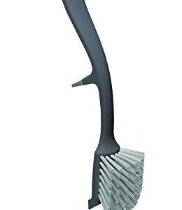 Joseph Joseph 85026 Edge Dish Brush with Integrated Sink Rest, Gray