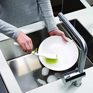 Joseph Joseph 85026 Edge Dish Brush with Integrated Sink Rest, Gray