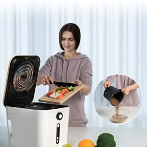 iDOO Smart Kitchen Composter, Electric Food Compost Bin, Indoor Countertop Food Cycler, Home Automated Composting Machine, Odorless and Compact Mixer Grinder, 3L Capacity Turn Waste to Compost