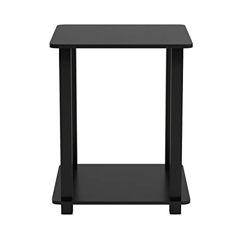 Furinno Simplistic Set of 2 End Table, Espresso/Black