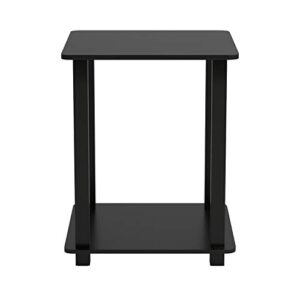 Furinno Simplistic Set of 2 End Table, Espresso/Black