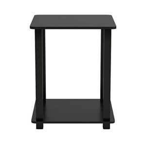 Furinno Simplistic Set of 2 End Table, Espresso/Black