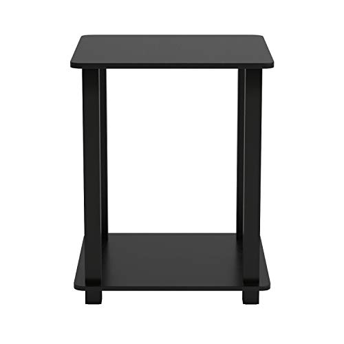 Furinno Simplistic Set of 2 End Table, Espresso/Black