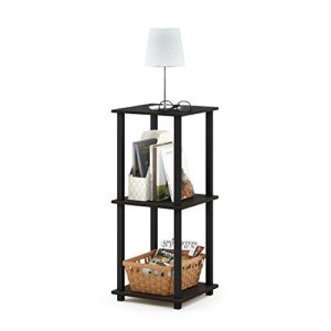 Furinno Simplistic Set of 2 End Table, Espresso/Black