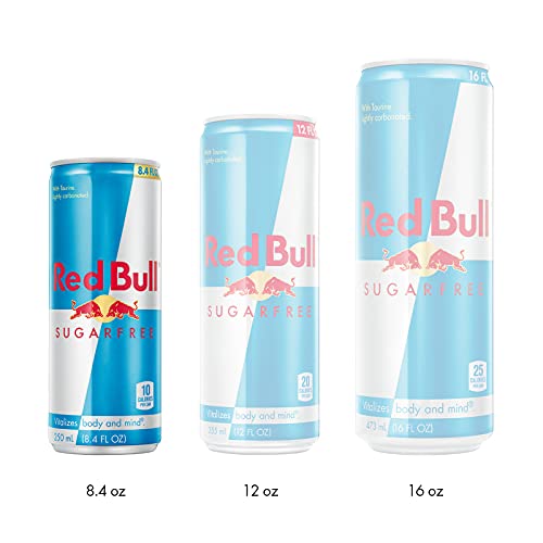 Red Bull Energy Drink, Sugar Free, 8.4 Fl Oz (4 Pack)