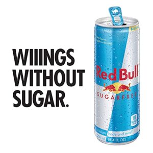 Red Bull Energy Drink, Sugar Free, 8.4 Fl Oz (4 Pack)