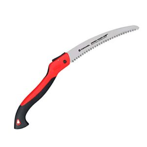 corona tools 10-inch razortooth folding saw | pruning saw designed for single-hand use | curved blade hand saw | cuts branches up to 6″ in diameter | rs 7265d