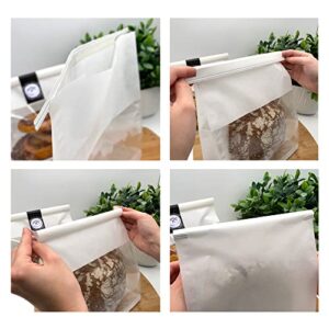 Bread Bags for Homemade Bread | Plastic Bread Bags | Sourdough Bread Bags | Bread Bags for Homemade Bread Sourdough | Loaf Gift Bags | Mini Bread Loaf Bags | Homemade Bread Bags|25 Pack|11 x 8.7 x 4.3