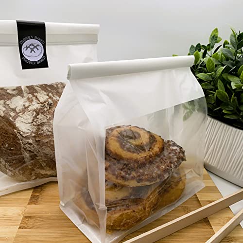 Bread Bags for Homemade Bread | Plastic Bread Bags | Sourdough Bread Bags | Bread Bags for Homemade Bread Sourdough | Loaf Gift Bags | Mini Bread Loaf Bags | Homemade Bread Bags|25 Pack|11 x 8.7 x 4.3