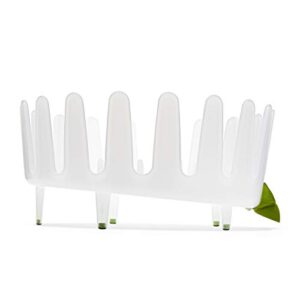 Chef'n 401-281-004 DishGarden Dish Rack, 14 x 13.25 x 6.5 inches, White/Green