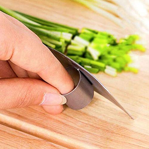 Stainless Steel Finger Guard,Stainless Steel Knife Cutting Finger Protectors,Knife Cut Finger Protection Tool Stainless Steel Kitchen Tool Gadgets