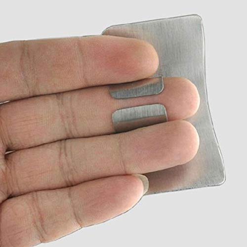 Stainless Steel Finger Guard,Stainless Steel Knife Cutting Finger Protectors,Knife Cut Finger Protection Tool Stainless Steel Kitchen Tool Gadgets