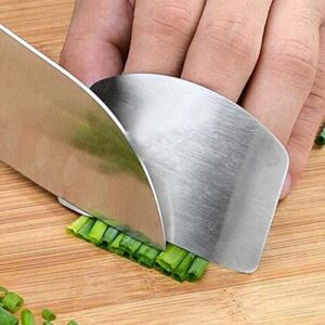 Stainless Steel Finger Guard,Stainless Steel Knife Cutting Finger Protectors,Knife Cut Finger Protection Tool Stainless Steel Kitchen Tool Gadgets