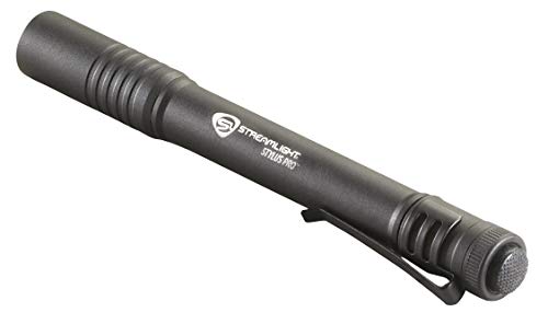 Streamlight 66118 Stylus Pro 100-Lumen LED Pen Light with Holster, Black