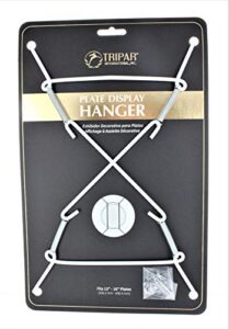 tripar 13-16-inch white plate wire wall super plate hanger