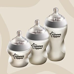 Tommee Tippee Closer To Nature Baby Bottles, Fiesta Collection Slow Flow Breast-Like Nipple With Anti-Colic Valve (9oz, 6 Count)