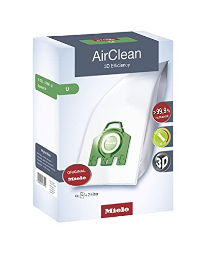 Miele Dustbag U AirClean 3D Vacuum Bag, Green