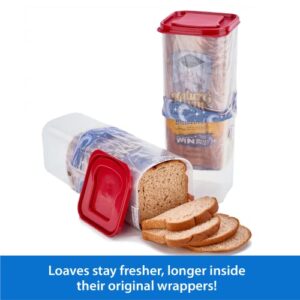 Buddeez Bread Buddy 2 Pack Set w/Red Lids