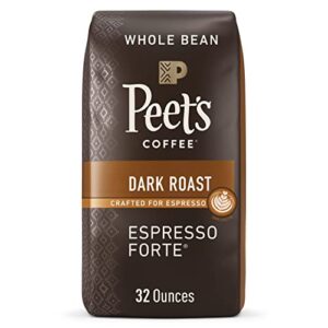 Peet's Coffee, Dark Roast Whole Bean Coffee - Espresso Forte 32 Ounce Bag