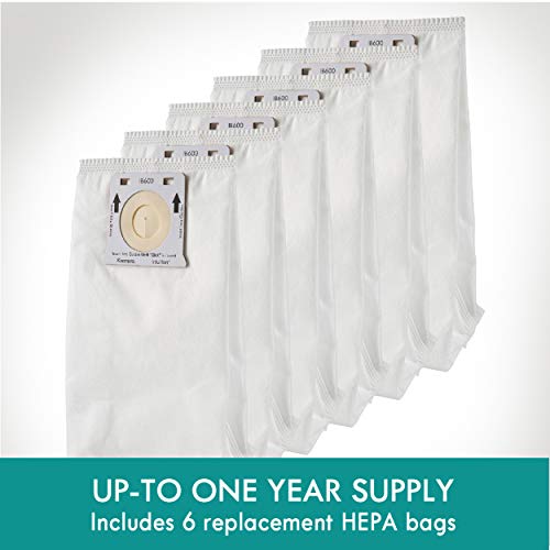 Kenmore IB600 HEPA Replacement Intuition Upright Vacuum Cleaner Bags for BU4022, BU4020, BU4018, BU4050 , White