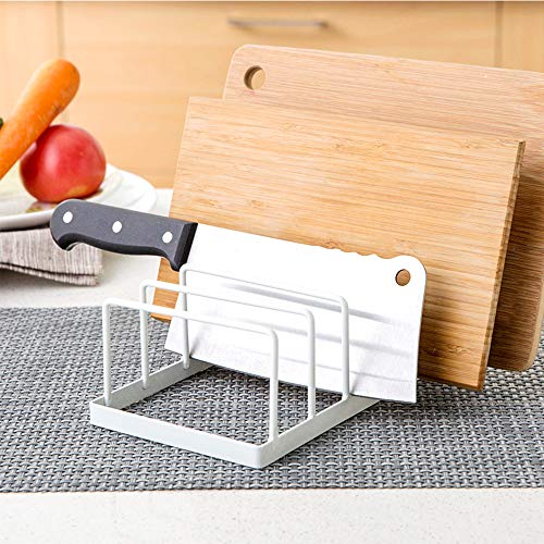 [2 Pack] Dish Plate Storage Drainboard, Tomorotec Pot Lid Holder Dish Rack Plate Drying Drainer Stand Cabinet Organizer for Kitchen