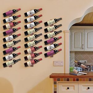 Suhnerbell Wine Rack Wall Mounted, Wall Wine Rack for 12 Wine Bottles Wood Wine Racks for Wall, Wine Holder Wall Mounted Wine Bottle Racks for Kitchen,Dining