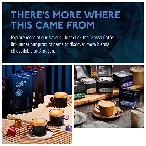 ROSSO CAFFE 'Reserve Edition' 80 Coffee Pods for Nespresso Original Machine - Variety Pack - 100% Aluminium Capsules - Our Best Ever Barista Quality Coffee, Incredible Taste & Flavours!