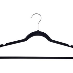 Home-it Premium Velvet Hangers Heavy Duty Clothes Hook Swivel 360-Ultra Thin, (50 Pack)