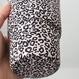 3 Pack Reusable Iced Coffee Sleeves - Xumbtvs Insulator Sleeve for Cold Beverages, Neoprene Cup Holder for Starbucks Coffee, Dunkin Coffee, More(Leopard print)