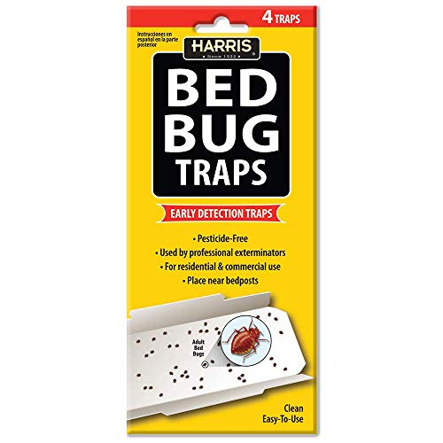 Harris Bed Bug Traps for Early Detection & Monitoring, 4 Pack