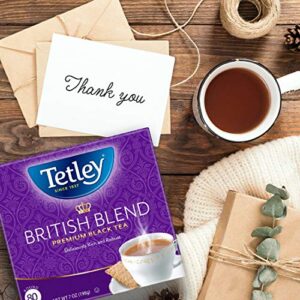 Tetley British Blend Premium Black Tea, Rainforest Alliance Certified, 80 Tea Bags (Pack of 4)