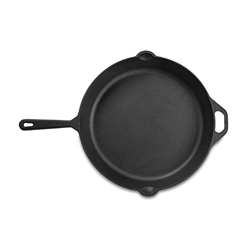 Amazon Basics Pre-Seasoned Cast Iron Skillet, 15-Inch